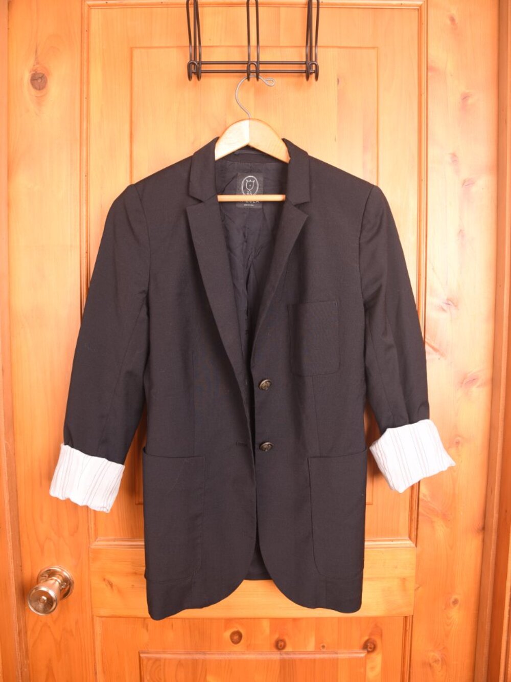 Talula by Aritzia Classic Tailored Blazer in True Navy